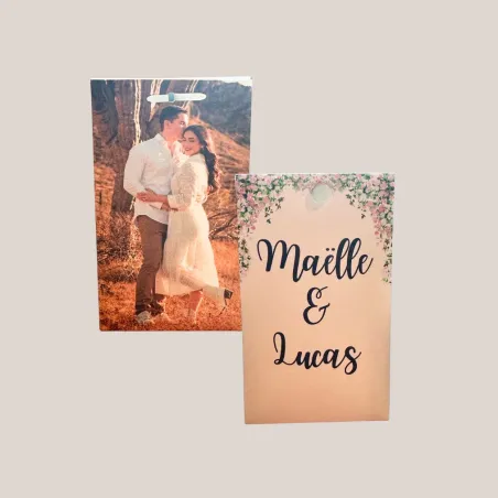 Etui à dragées mariage Aquarelle florale