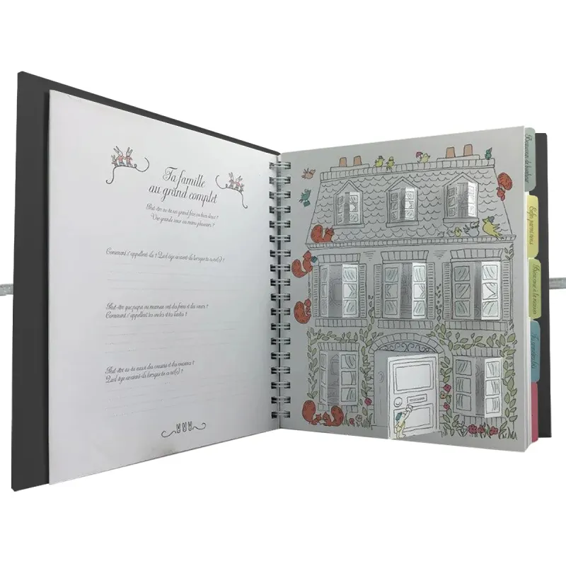Livre de naissance personnalisé en lin