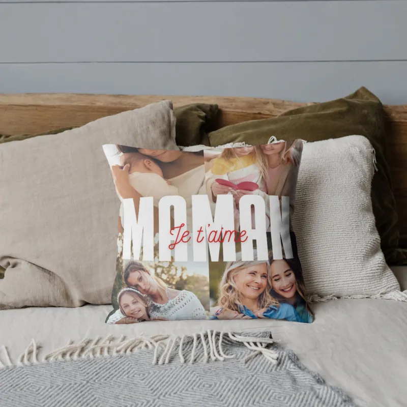Coussin Maman je t’aime