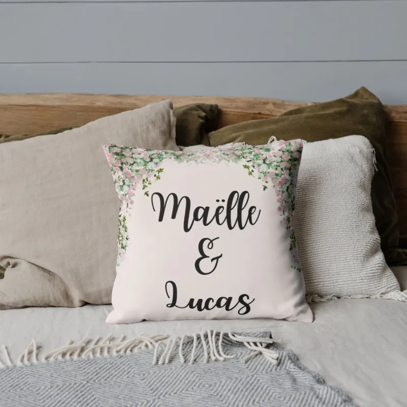 Coussin Aquarelle florale