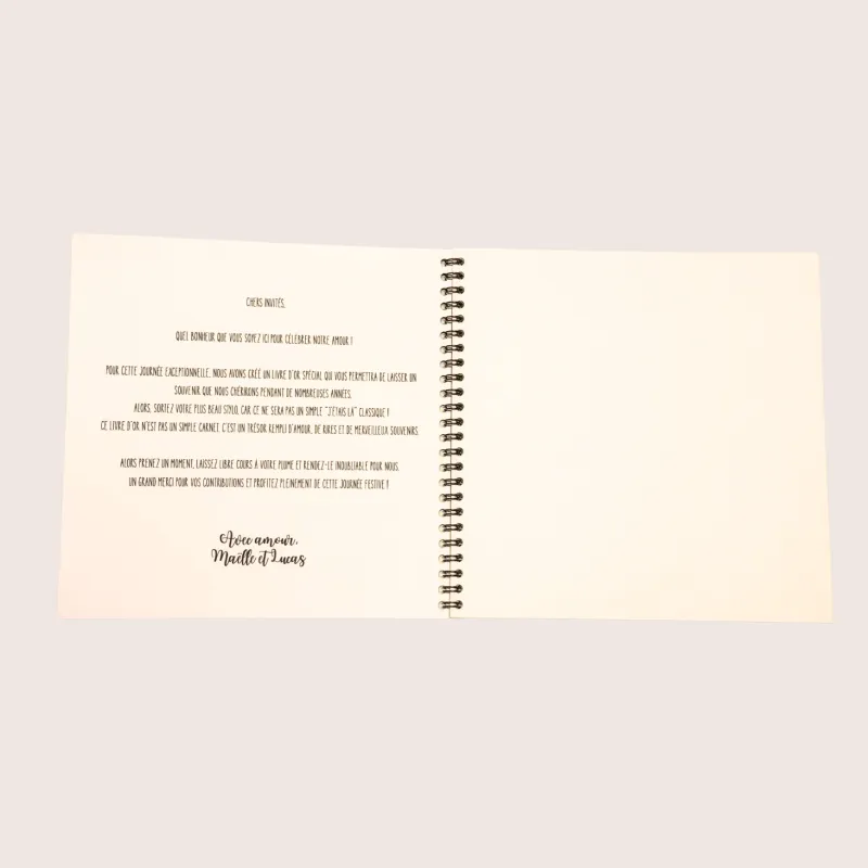 Livre d'or de mariage Aquarelle florale
