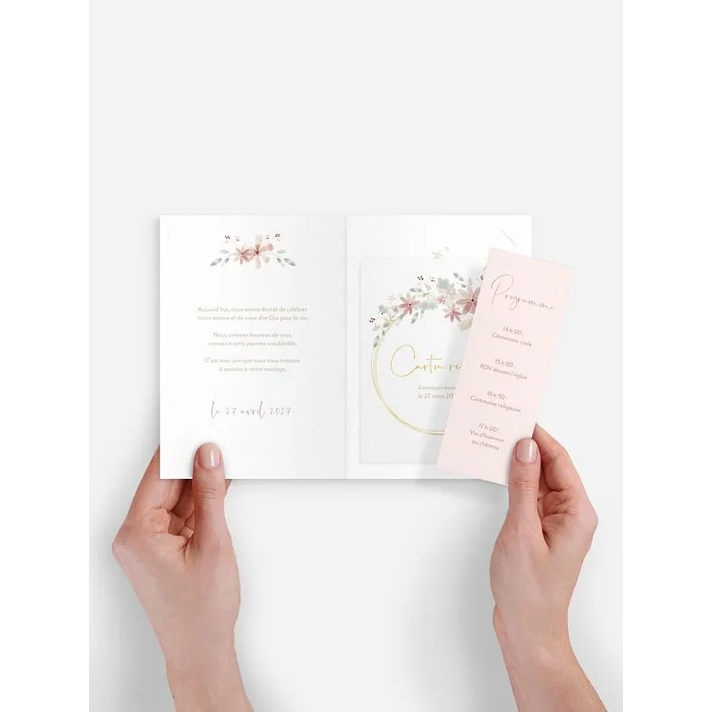 Faire-part de mariage Poème romantique