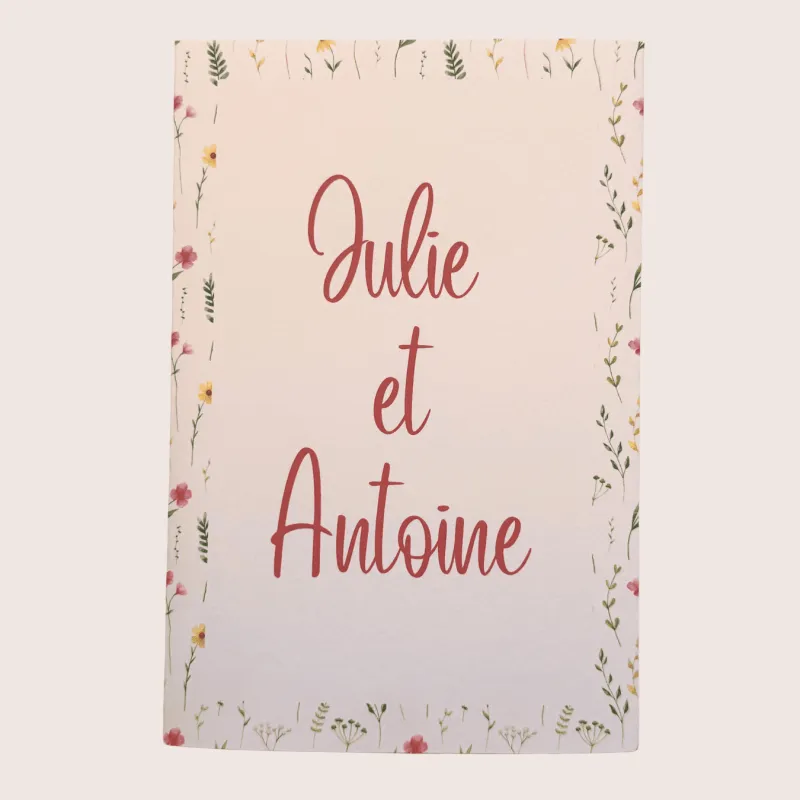 Faire-part de mariage Rose fleurie