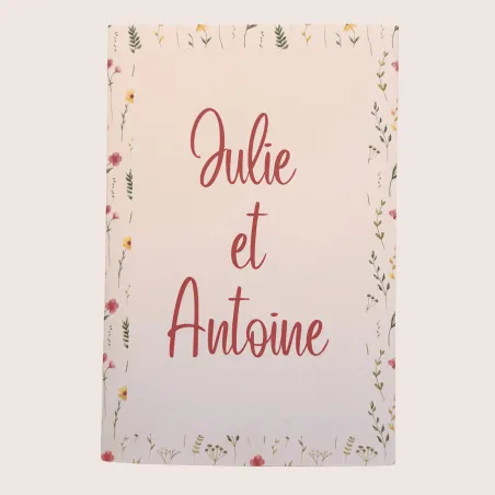 Faire-part de mariage Rose fleurie