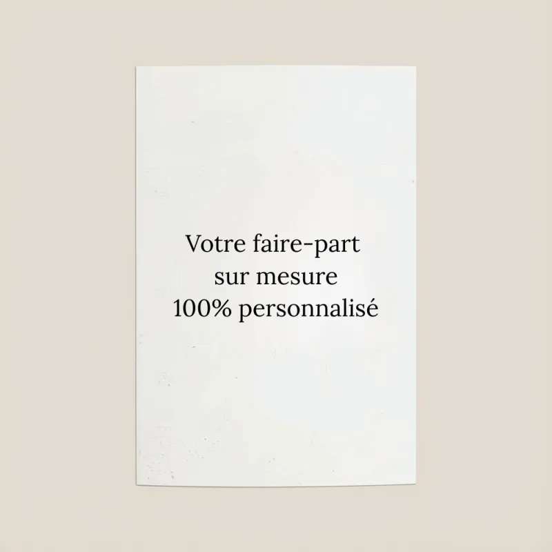 Faire-part pochette portrait