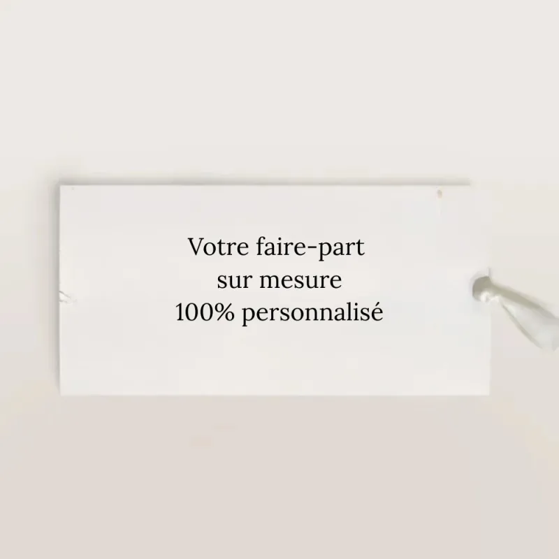 Faire-part pochette paysage