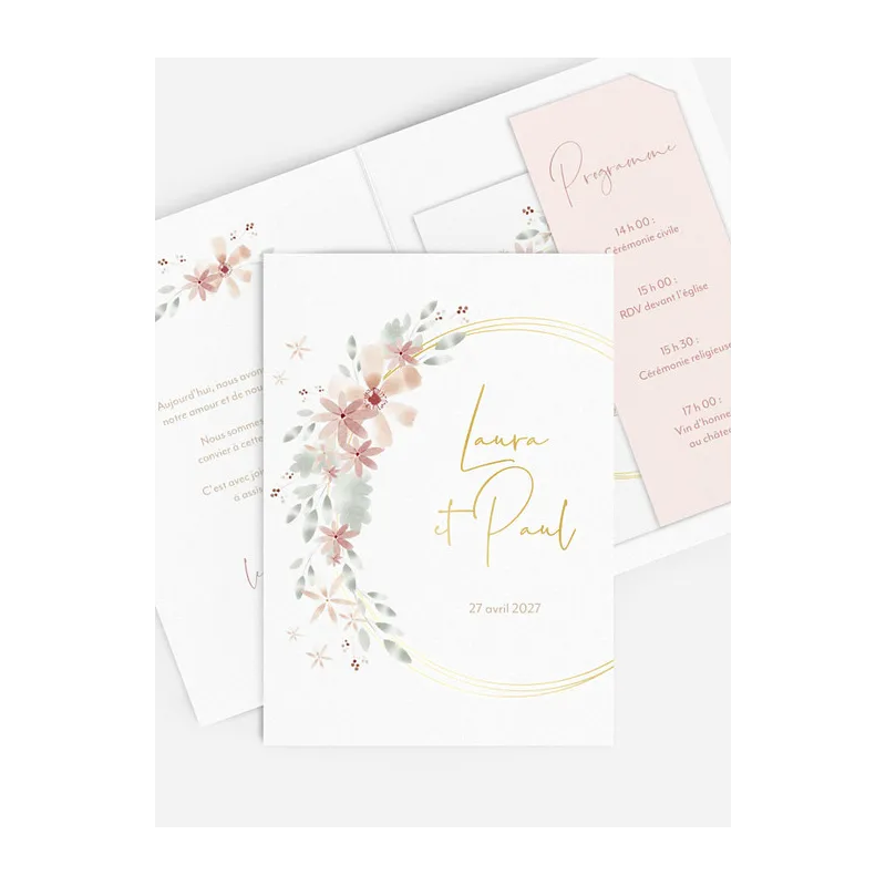 Faire-part de mariage Poème romantique