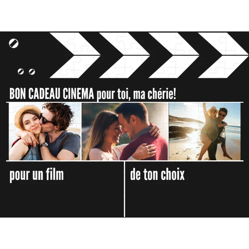 Puzzle bon cadeau à personnaliser