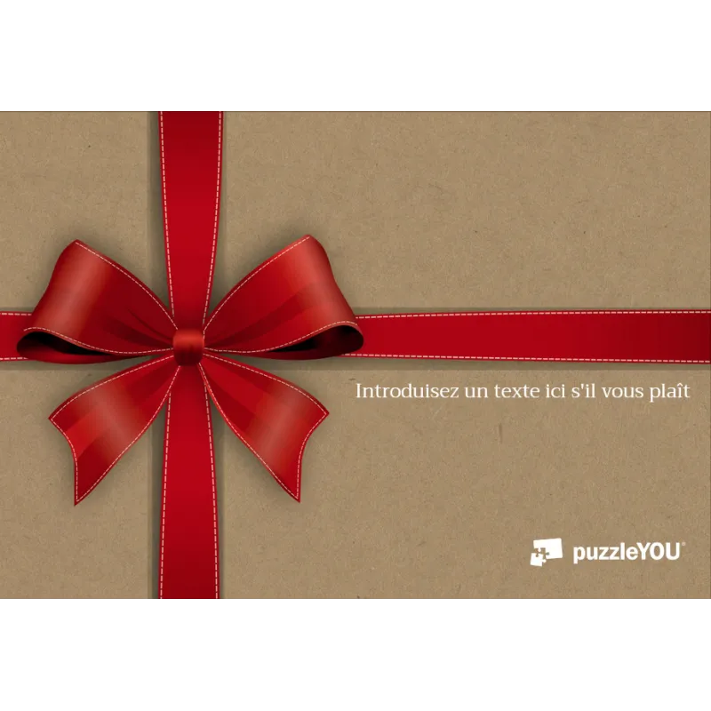 Puzzle bon cadeau à personnaliser