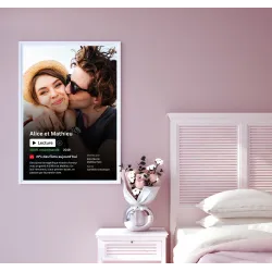 Affiche Film Couple à personnaliser