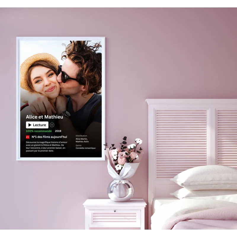Affiche Film Couple à personnaliser