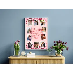 Affiche Coeur Love à personnaliser