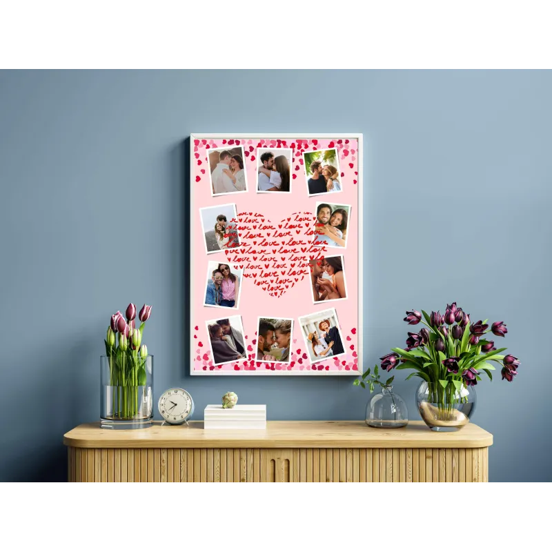 Affiche Coeur Love à personnaliser