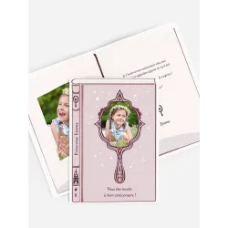 Invitation anniversaire Miroir magique