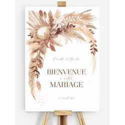 Panneau de bienvenue mariage Bohemian Bouquet