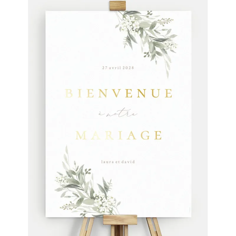 Panneau de bienvenue mariage Beauty of Nature