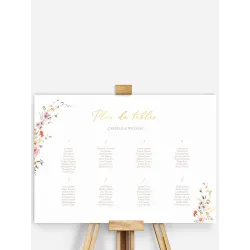 Plan de tables mariage Arche de fleurs