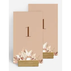Numéro de table mariage Bohemian Bouquet