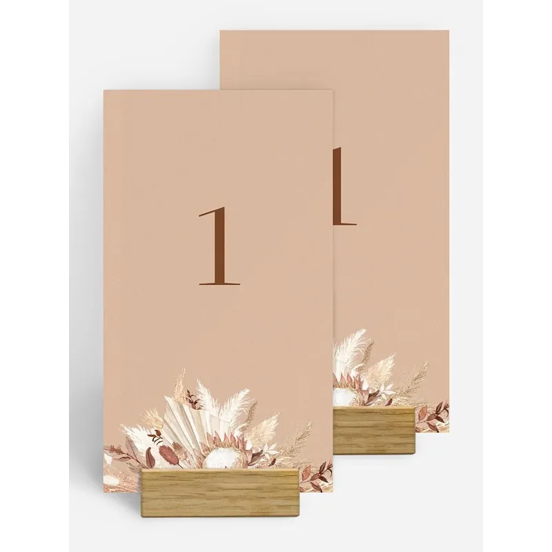 Numéro de table mariage Bohemian Bouquet