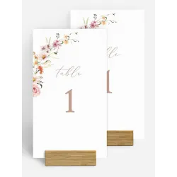 Numéro de table mariage Arche de fleurs
