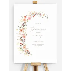 Panneau de bienvenue mariage Arche de fleurs