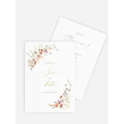 Save the date Arche de fleurs