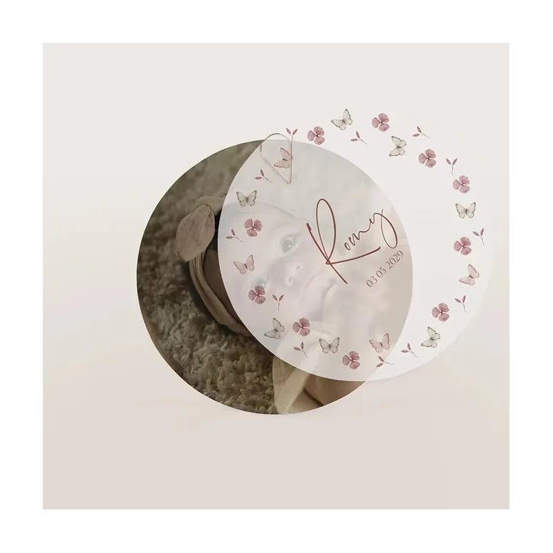 Faire-part de naissance Petits papillons