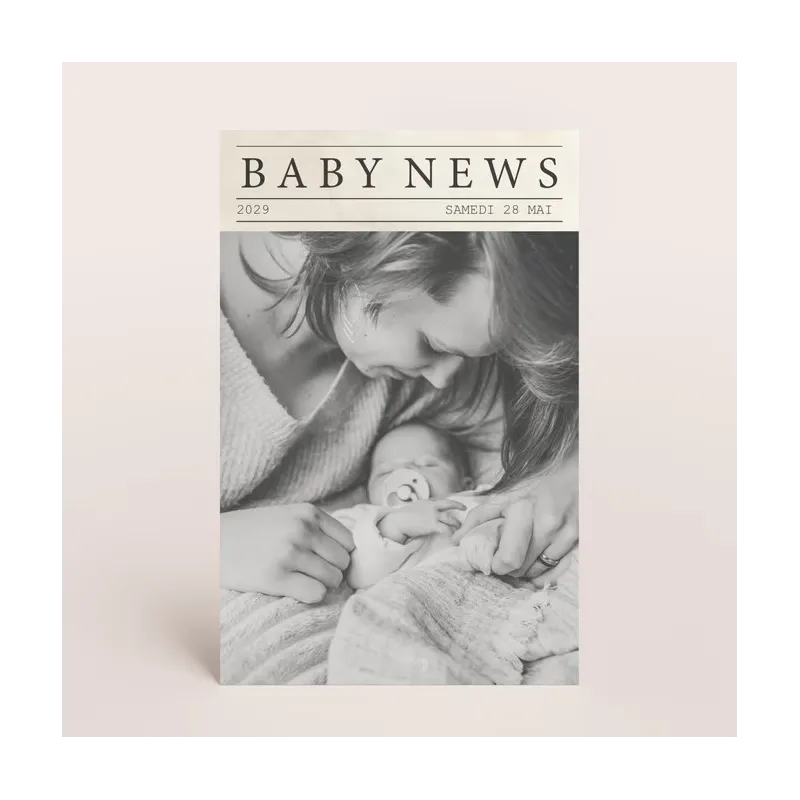 Faire-part de naissance Journal