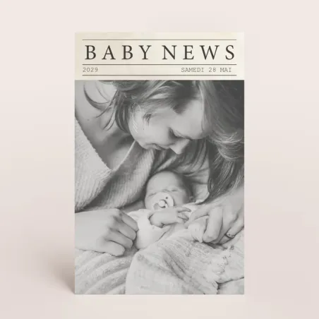 Faire-part de naissance Journal