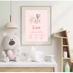 Affiche naissance Lapin