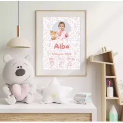 Affiche naissance Faon