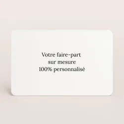 Faire-part simple - paysage avec bords arrondis (17 x 11 cm)