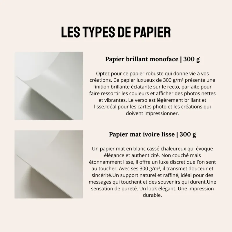 Faire-part simple - portrait avec bordure en vagues (11 x 17 cm)