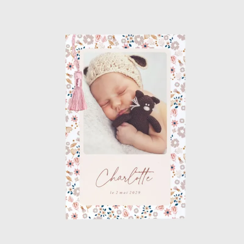 Faire-part de naissance Liberty