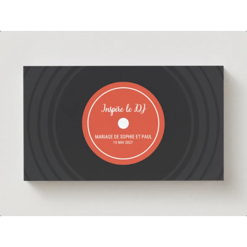 Cartes mariage "Inspire le DJ" - Pack de 25 cartes