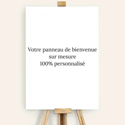 Panneau de bienvenue sur mesure