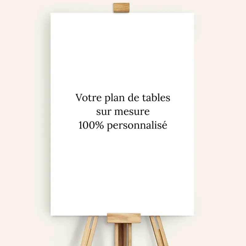 Plan de tables sur mesure
