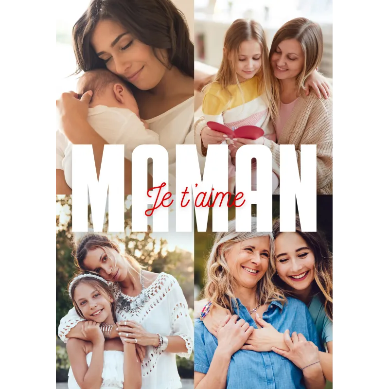 Affiche Maman je t'aime