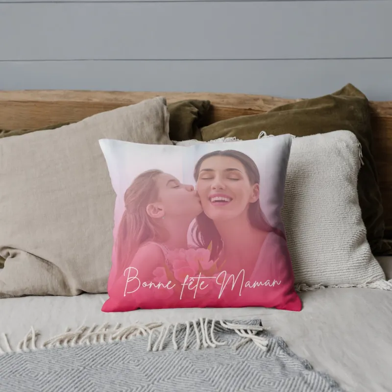 Coussin Bonne Fête Maman 2