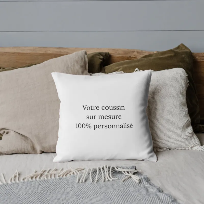 Coussin sur mesure