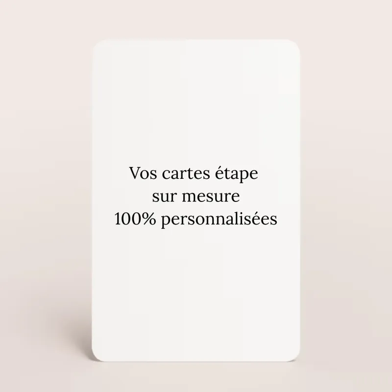 Cartes étape sur mesure