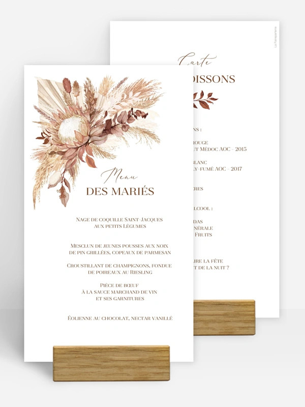 Menu mariage