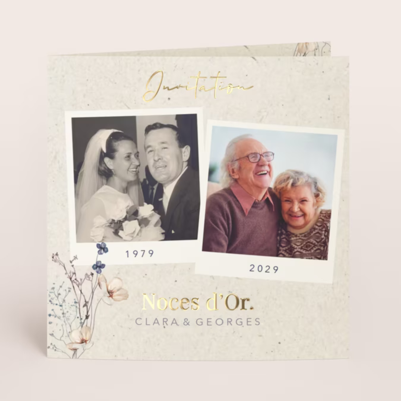 Invitation anniversaire de mariage