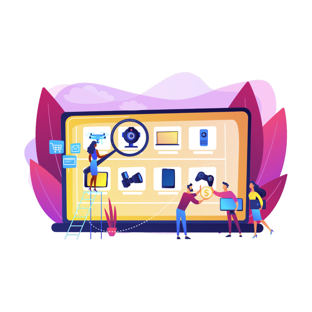 Icône site e-commerce